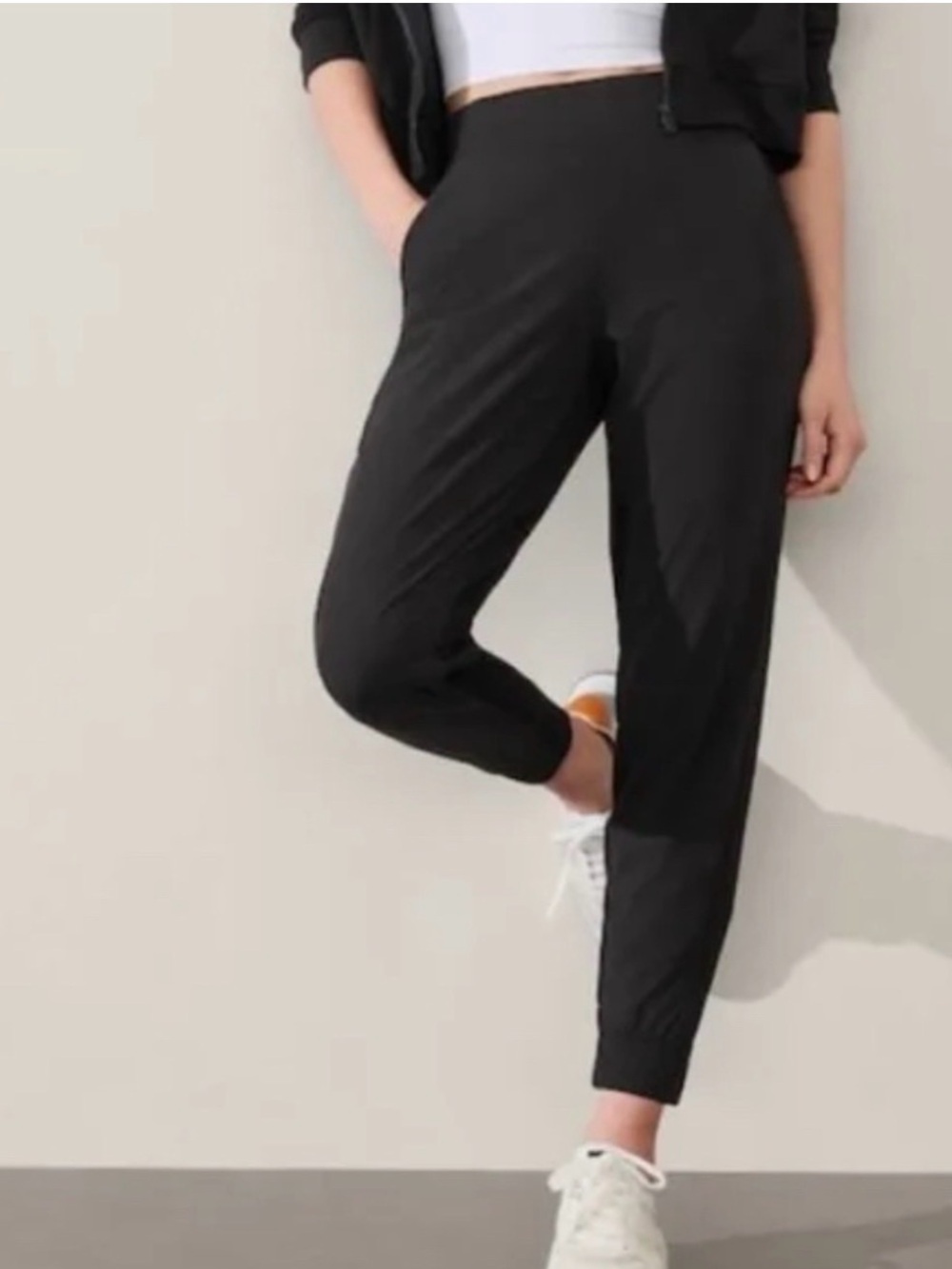 Athleta Black High-Rise Joggers